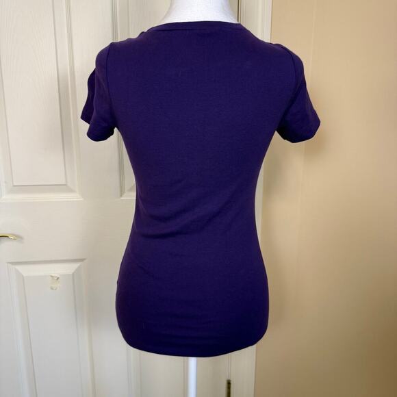 J. Crew 3 Top Bundle Medium Tees Ruffles, Henley, Perfect Fit VGUC Y2K - Picture 9 of 14